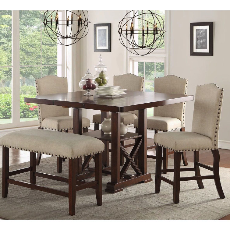 Infini Furnishings Counter Height Butterfly Leaf Dining Set & Reviews